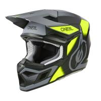 Oneal Шлем кроссовый 3Series Neon Vision V.24 серый/желтый в Сочи
