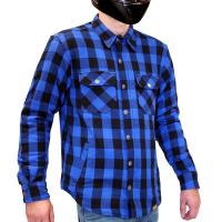 MCP Моторубашка мужская Rebel Full kevlar, черно-светло синий в Сочи