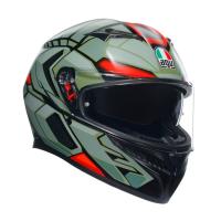 AGV Шлем K3 Decept Matt Black/Green/Red в Сочи