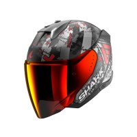 Shark Шлем Skwal I3 Jet Hellcat Mat Black/Chrome/Red в Сочи