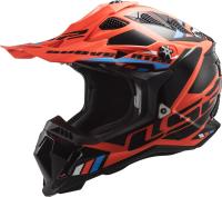 LS2 Мотошлем MX700 Subverter Evo Stomp Черно-оранжевый в Сочи