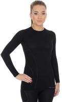 Brubeck Футболка женская Active Wool Черный в Сочи