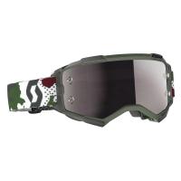 Scott Очки кроссовые Fury dark green/white silver chrome works в Сочи