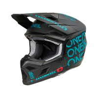 Oneal Шлем кроссовый 3Series Static черный/бирюзовый в Сочи