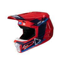 Leatt Шлем кроссовый детский Helmet Kit Moto 3.5 Jr V25 Royal в Сочи