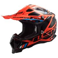 LS2 Мотошлем MX700 Subverter II Evo Stomp черно-оранжевый в Сочи