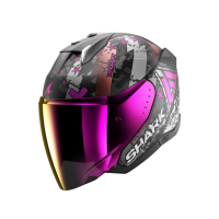 Shark Шлем Skwal I3 Jet Hellcat Mat Black/Chrome/Violet в Сочи