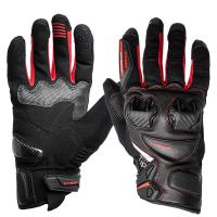 Sweep Перчатки кожаные+текстиль Hammer Black/Red в Сочи