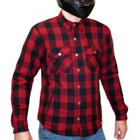 MCP Моторубашка Rebel Full kevlar черный-темно-красный в Сочи