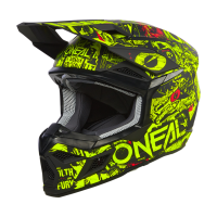 Oneal Шлем кроссовый детский 3Series Attack Youth V24 черный/желтый в Сочи