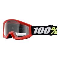 100% Очки детские Strata Mini Goggle Red/Clear Lens 2025 в Сочи