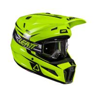 Leatt Шлем кроссовый детский 3.5 V26 Neon Yellow + очки Vizion 3.5 в Сочи