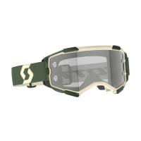Scott Очки кроссовые Fury LS kaki green/light sensitive grey works в Сочи
