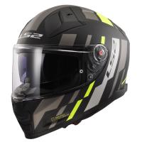 LS2 Мотошлем FF811 Vector II Tron матовый черно-желтый в Сочи