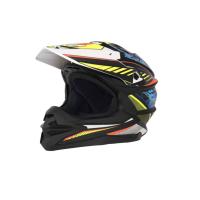 Desment Шлем кроссовый Raptor White-Yellow-Blue graphic в Сочи