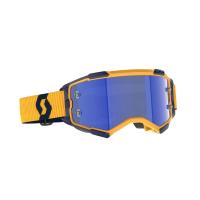 Scott Очки кроссовые Fury dark yellow/dark blue/blue chrome works в Сочи