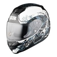 IXS Мотошлем HX 215 Curl Черный/Белый в Сочи