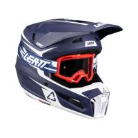Leatt Шлем кроссовый 3.5 V26 Blue + очки Vizion 3.5 в Сочи