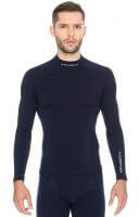Brubeck Футболка мужская дл.рукав Wool Merino 78% Темно-Синий в Сочи