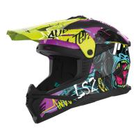 LS2 Шлем MX708 Fast II Gorilla фиолетово-желтый в Сочи