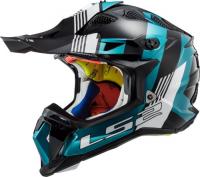 LS2 Мотошлем MX700 Subverter Evo Max Черно-бирюзовый в Сочи