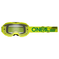 Oneal Маска кроссовая B-10 Solid V.24, желтый, прозрачные линзы Antifog, с защитой от уф лучей в Сочи