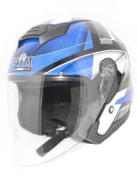 AiM Шлем открытый JK526 Blue/Grey/Black в Сочи