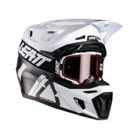 Leatt Мотошлем 9.5 Carbon-White + очки Velocity 6.5 V26 в Сочи