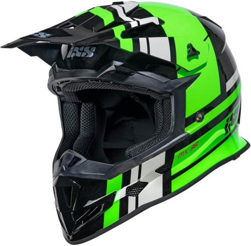 IXS Мотошлем iXS361 2.3 Черно-зеленый в Сочи