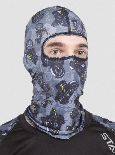 Starks Подшлемник Light Print Moto Серый принт в Сочи