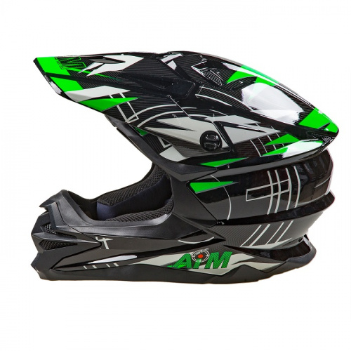 AiM Шлем кроссовый JK803S Green/Black в Сочи