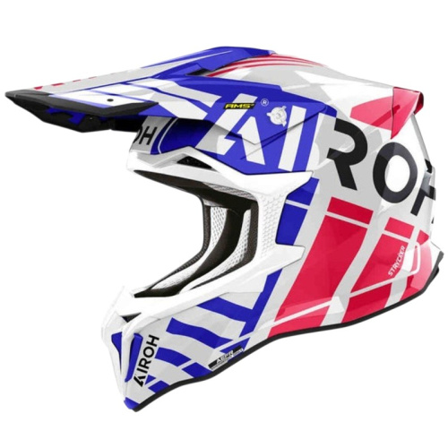 Airoh Мотошлем Strycker Brave Blue/Red Gloss в Сочи