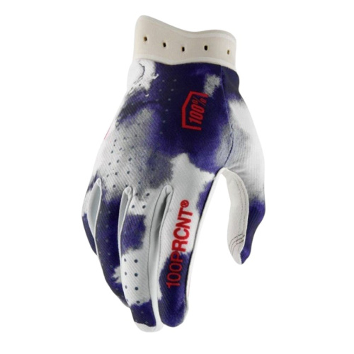 100% Мотоперчатки текстильные ITrack Blue/White 2026 в Сочи