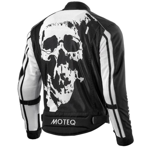 Moteq Мотокуртка текстильная сетка Rebel Черно-белая в Сочи
