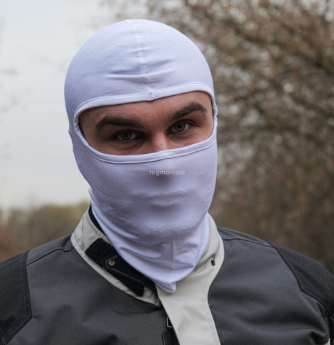 MotoLike Подшлемник Хлопок/Эластан Белый в Сочи
