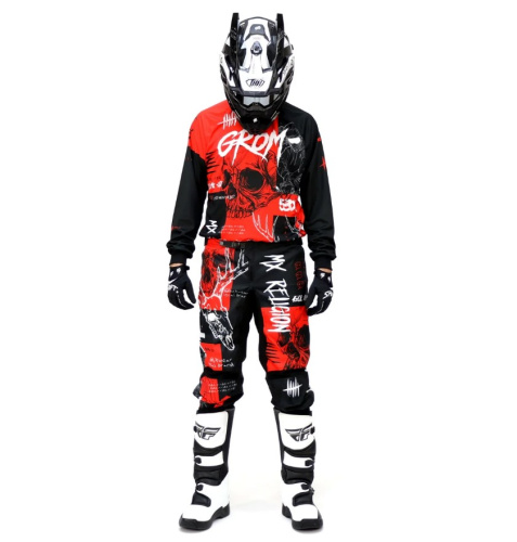 Grom Джерси + штаны MX Religion red в Сочи