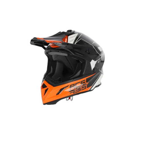 Acerbis Шлем Steel Carbon White/Orange в Сочи