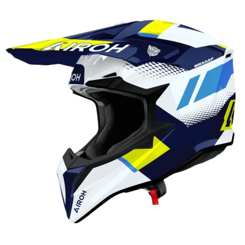 Airoh Шлем Wraaap Vision Yellow-Blue Gloss в Сочи