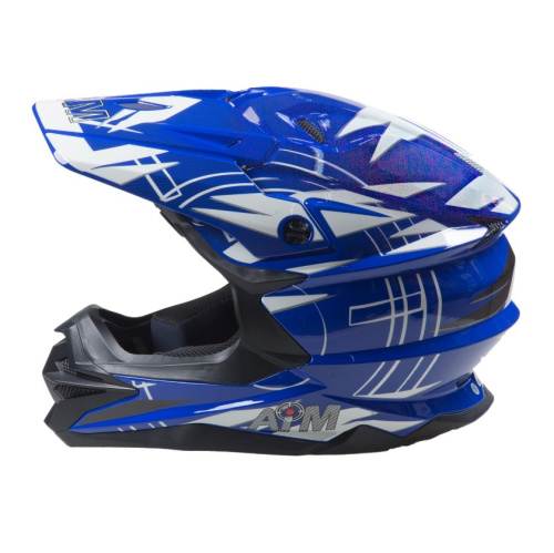 AiM Шлем кроссовый JK803S Blue/White в Сочи